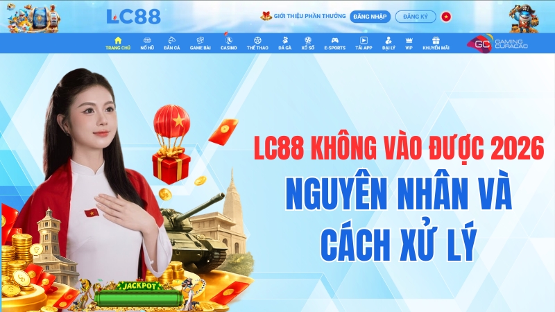 LC88 Không Vào Được 2026 – Nguyên Nhân Và Cách Xử Lý